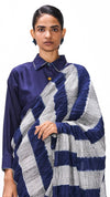 Unrule Saree - Magenta Navy