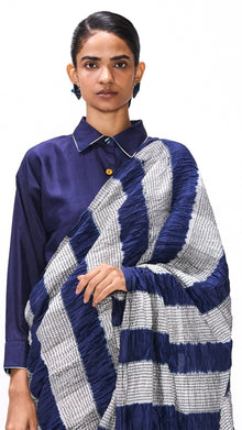  Unrule Saree - Magenta Navy