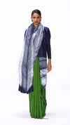 Strokes Saree - Cactus