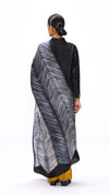 Strokes Saree - Ochre