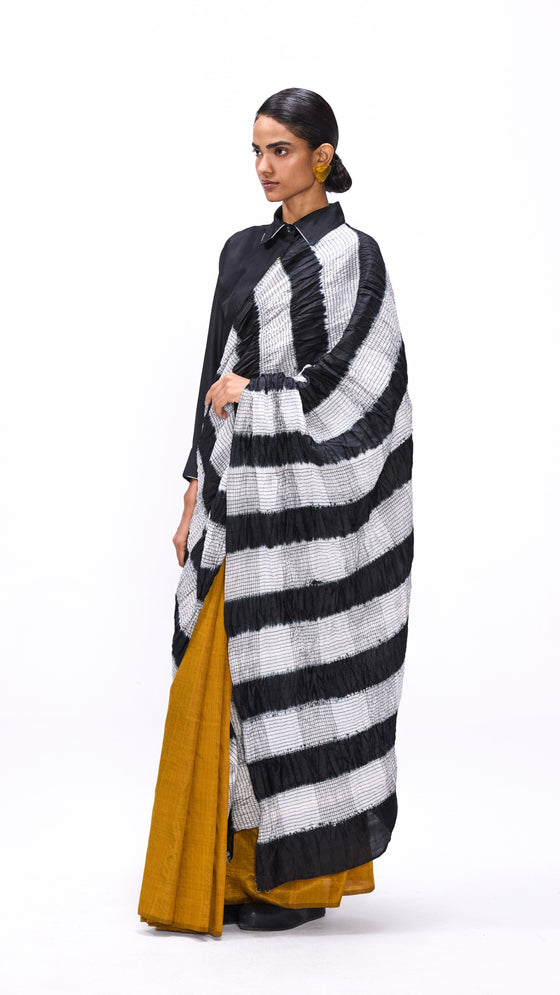 Unrule Saree - Ochre