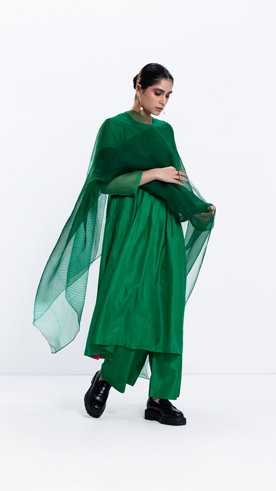 Shore Dupatta - Emerald