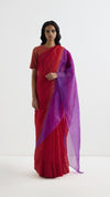 Metal Fringe Saree