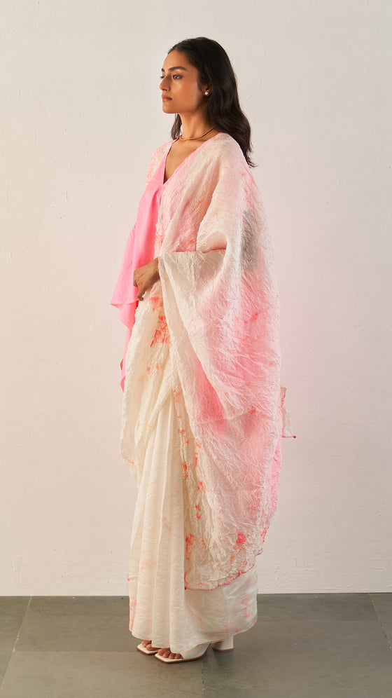 Icicle Saree - Pink
