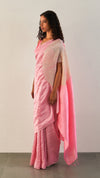 THE HANDSFREE SAREE - METALLIC PINK