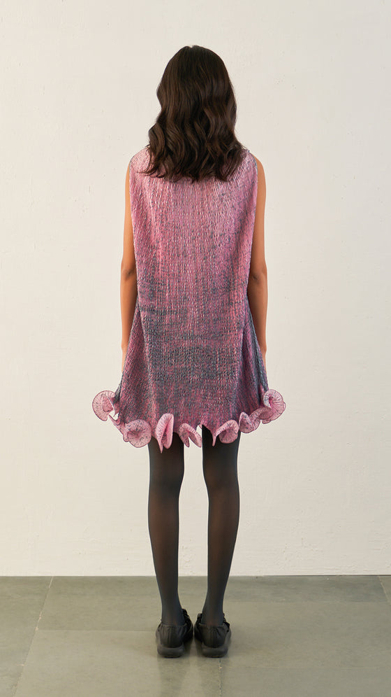 Float Dress-Pink/Grey