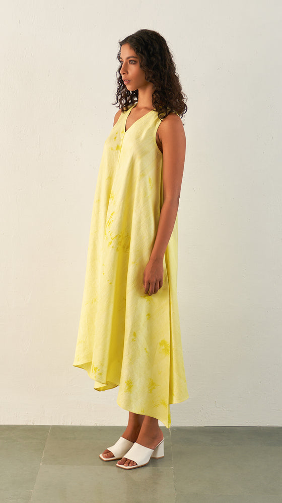 Sorbet Surface Dress-Lime