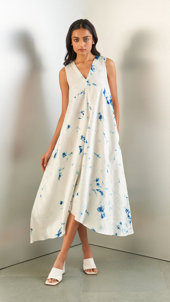Sorbet Surface Dress-Navy