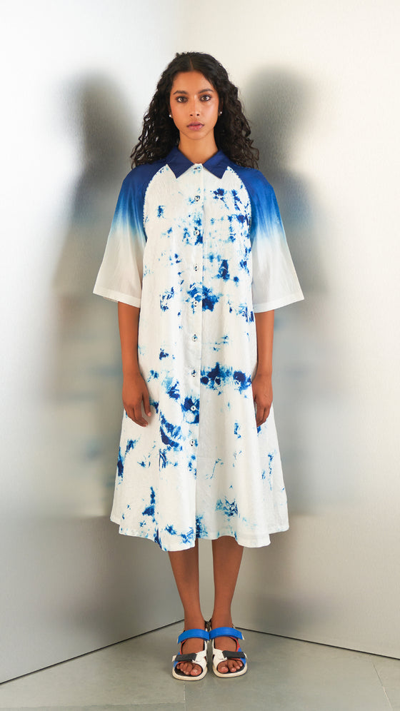 Sorbet Dress-Navy