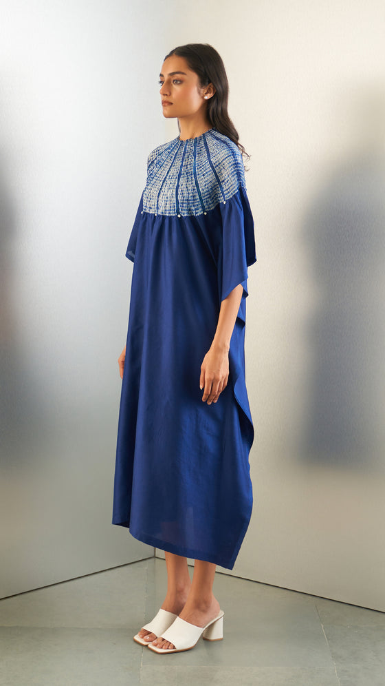 Sector Swirl Kaftan- Navy