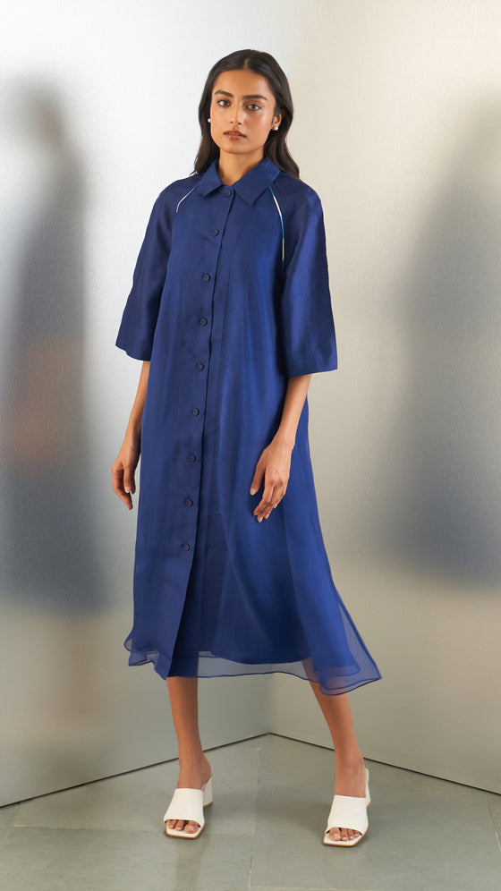Crystal Dress-Navy