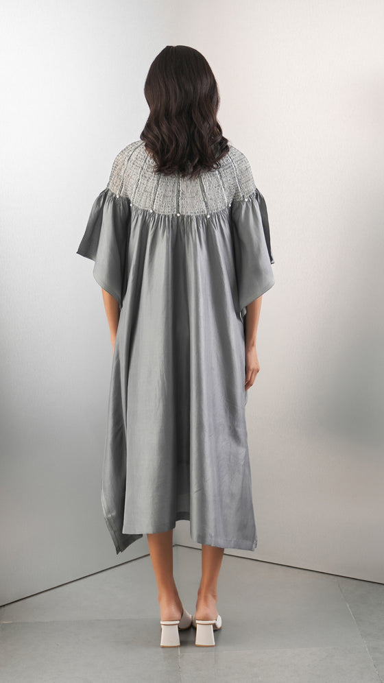 Sector Swirl Kaftan- Grey