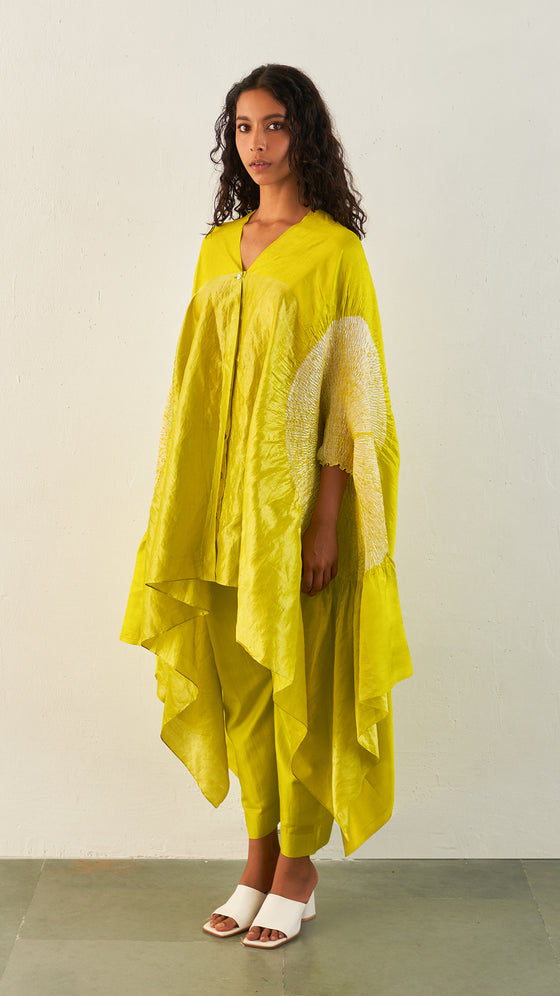 SEGMENT SHIRT- Metallic Lime