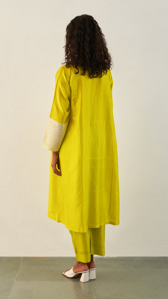 Flow Kurta - Lime