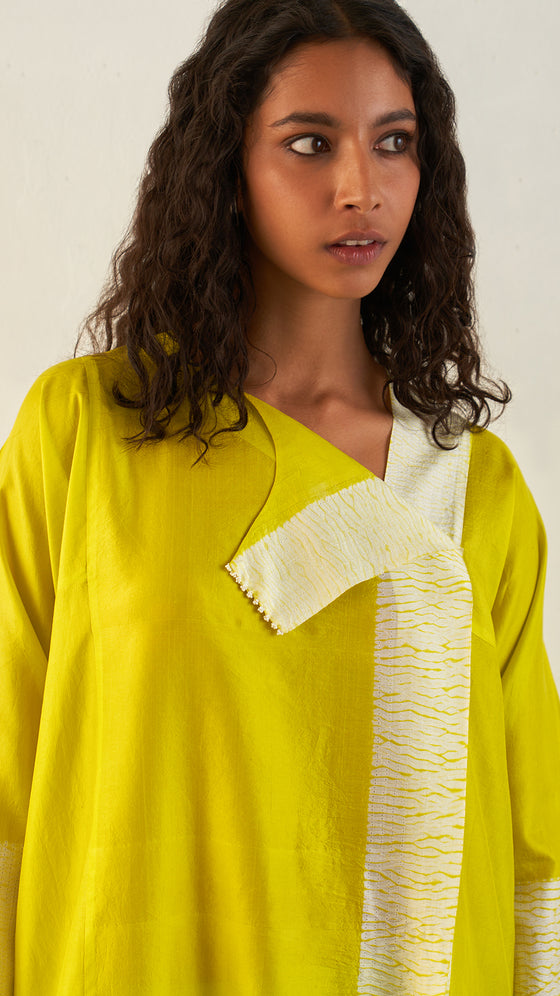 Flow Kurta - Lime