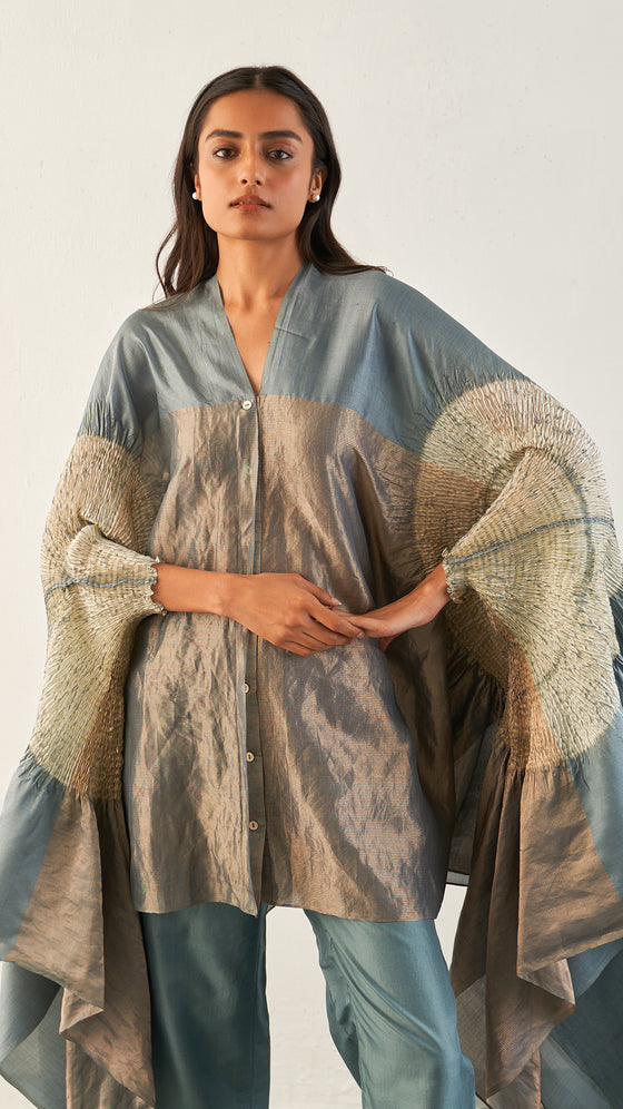 SEGMENT SHIRT-Metallic Grey