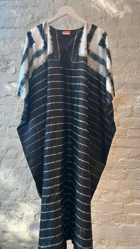 Striped Shibori Kaftan