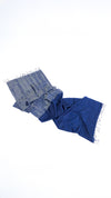 Metallic Dupatta - Navy
