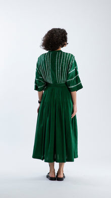  Wing Dress - Bottle Green