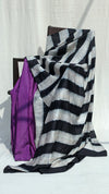 Colour-blocked Checkered Silk Saree