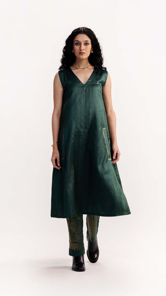 BORDER JAMDANI KURTA