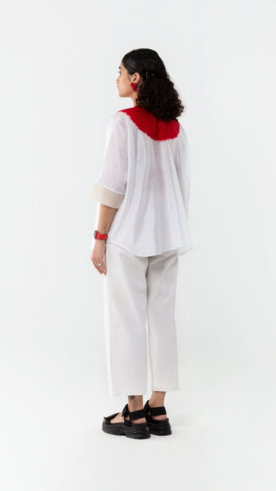 SECTOR SHIRT - WHITE/RED