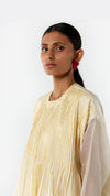 PLEATED KURTA - YELLOW