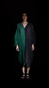 SHELL KAFTAN -  BOTTLE GREEN / BLACK