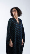SHELL KAFTAN - BLACK / NAVY