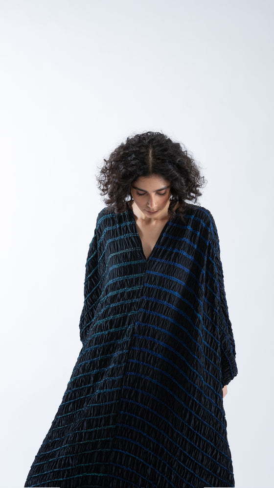 SHELL KAFTAN - BLACK / NAVY