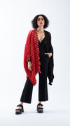 Nami Shell Cape - Rust Red/Black