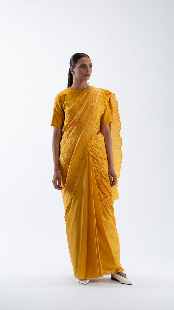 NAMI MUSTARD MOON SAREE