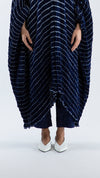 NAMI SILK PANTS - NAVY
