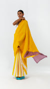 BANDHANI ITAJIME SAREE - CHROME