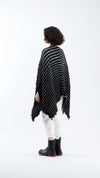 Nami Shell Cape - Black/White
