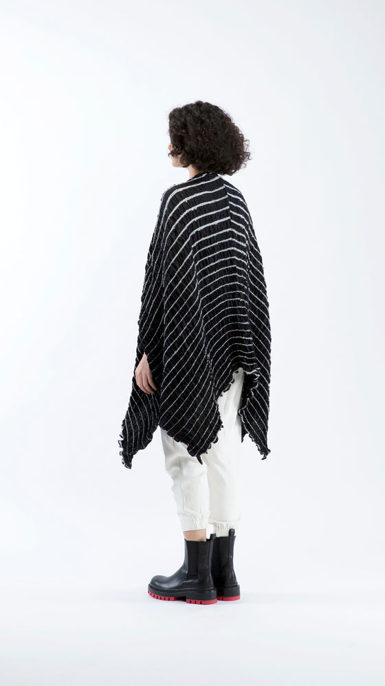 Nami Shell Cape - Black/White