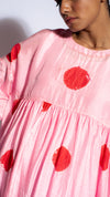 Pink-red Polka Dress