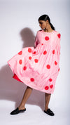 Pink-red Polka Dress