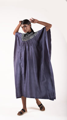  Black-Grey Shibori Kaftan