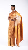 Mustard Metallic Handsfree Saree