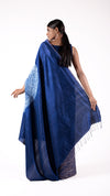 Navy Metallic Handsfree Saree