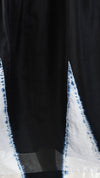 Black and White Temple Silk Dress