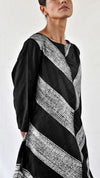 Black Silk Shibori Kurta