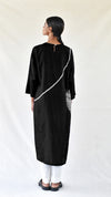 Black Silk Shibori Kurta