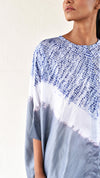 Grey Shibori Silk Shirt