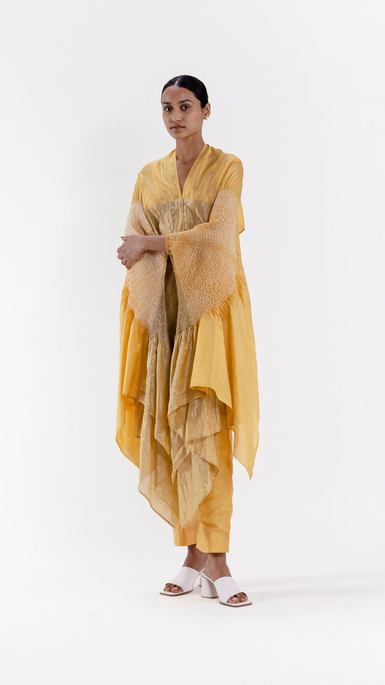 SEGMENT SHIRT SET - METALLIC YELLOW