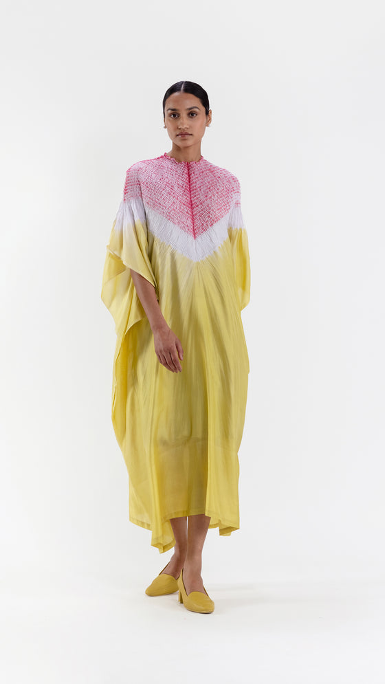 TRIANGLE KAFTAN - LIME