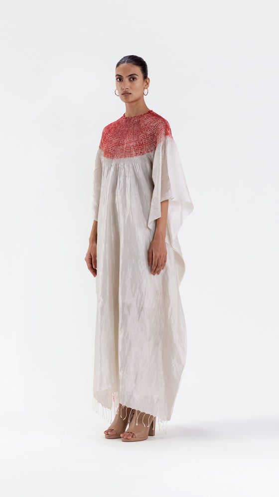 SECTOR KAFTAN - METALLIC IVORY