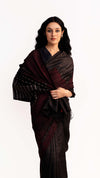 LANDSCAPE JAMBAN SAREE - BLACK