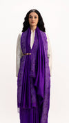 BORDER JAMBAN SAREE - PURPLE